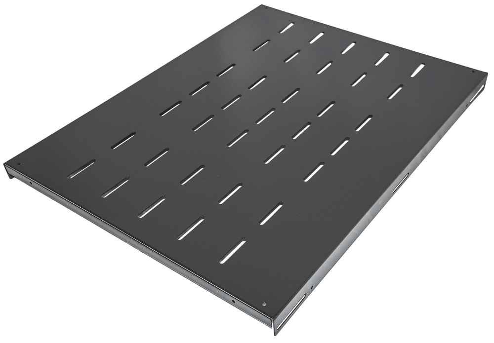 IC Intracom Intellinet 19 Fachboden zur Festmontage, 1 HE, 600 mm Tiefe - Rack - Regal - Schwarz, RAL 9005 - 1U