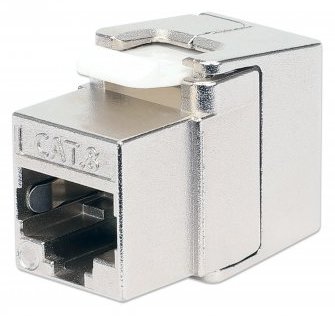 IC Intracom Intellinet Cat8.1 40G Shielded Toolless Keystone Jack, For Easy and Quick Snap-in Deployment, Ideal for Data