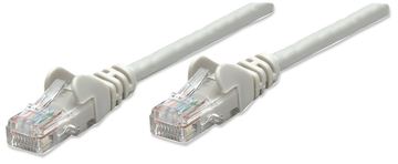 IC Intracom Intellinet Network Patch Cable, Cat5e, 10m, Grey, CCA, U/UTP, PVC, RJ45 - Patch-Kabel - RJ-45 (M) von LumaTech