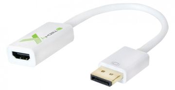 IC Intracom TECHly - Videoadapter - DisplayPort männlich eingerastet zu HDMI weiblich - Weiß von LumaTech
