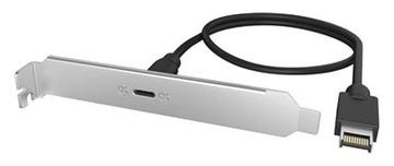 ICY BOX Adapter USB 20 Gbit/s von Type-E Port - Adapter - Digital/Daten von LumaTech