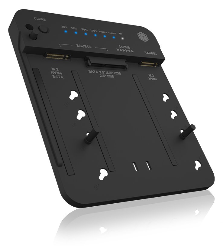 ICY BOX Docking- & Klonstation M.2 NVMe SSD zweifach retail
