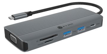 ICY BOX Dockingstation PD 10 in 1 1xHDMI 1xVGA USB-C von LumaTech