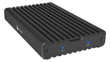 ICY BOX Gehäuse 2-Bay f. M.2 NVMe USB3.2 Gen 2x2 Type-C von LumaTech