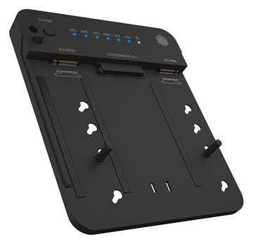 ICY BOX HDD / SSD Dockingstation - Klonfunktion Schächte: 3 - 2,5 / 3,5 gemeinsam genutzt, M.2 (6,4 cm/8,9 cm) von LumaTech