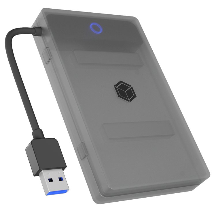 ICY BOX IB-AC603b-U3 - Speichergehäuse - plastic enclosure - 2.5 (6.4 cm)