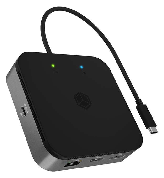 ICY BOX IB-DK408-C41 - Dockingstation - USB-C 3.2 Gen 2 / Thunderbolt 3 / Thunderbolt 4