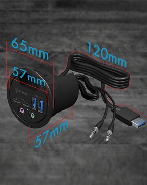 ICY BOX IB-HUB1403B - Hub - 2 x SuperSpeed USB 3.0 + 2 x USB-C von LumaTech