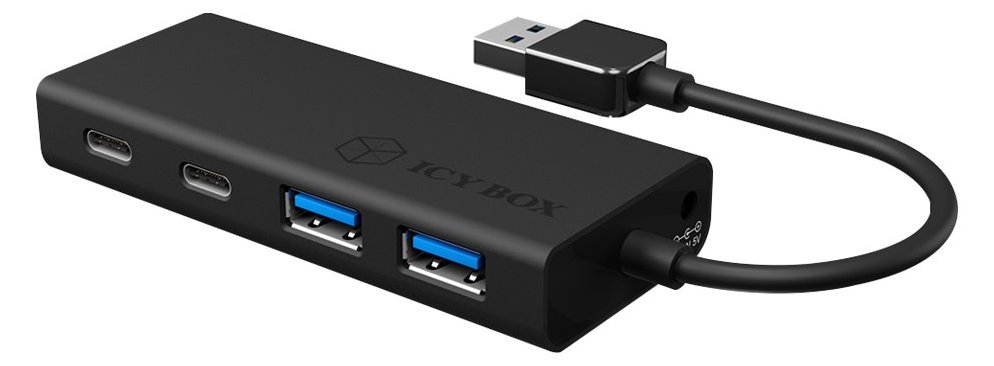 ICY BOX IB-HUB1426-U3 - Hub - 2 x SuperSpeed USB 3.0 + 2 x USB-C