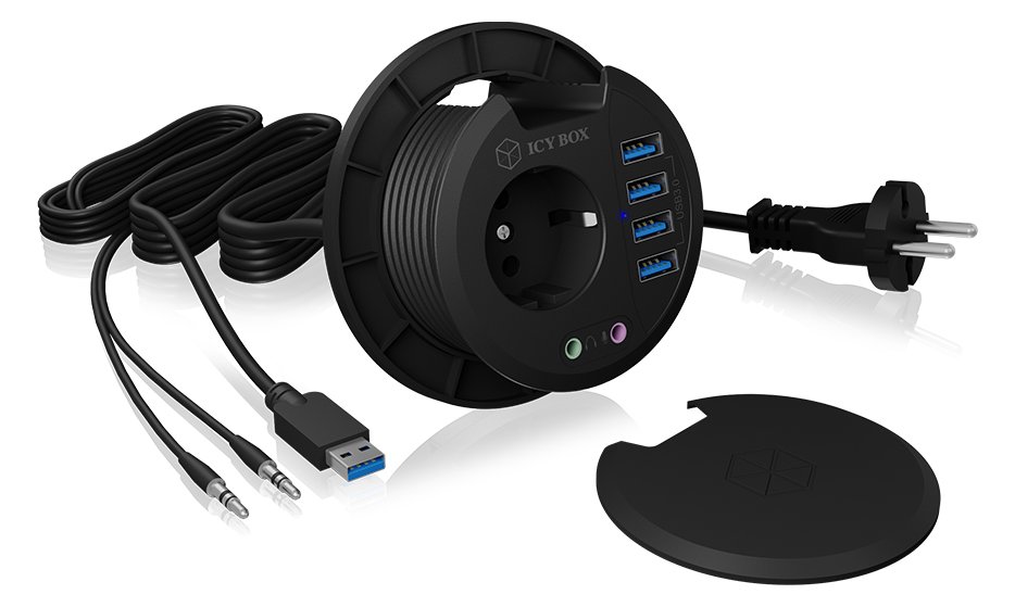 ICY BOX IB-HUB1430 - Hub - 4 x SuperSpeed USB 3.0