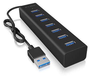 ICY BOX IB-HUB1700-U3 - Hub - 7 x SuperSpeed USB 3.0 von LumaTech