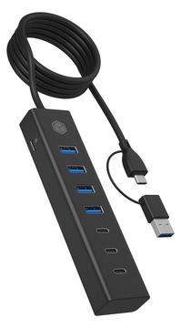 ICY BOX IB-HUB1737-C3 - Hub - 4 x USB 3.2 Gen 1 + 3 x USB-C 3.2 Gen 1 von LumaTech