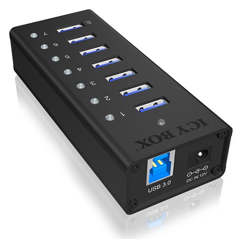 ICY BOX ICY BOX IB-AC618 - Hub - 7 x SuperSpeed USB 3.0
