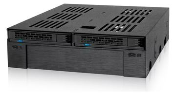 Icy Dock ExpressCage MB322SP-B - Mobiles Speicher-Rack - 5,25 bis 3,5 / 2,5 (13,3 cm bis 8,9/6,4 cm) von LumaTech