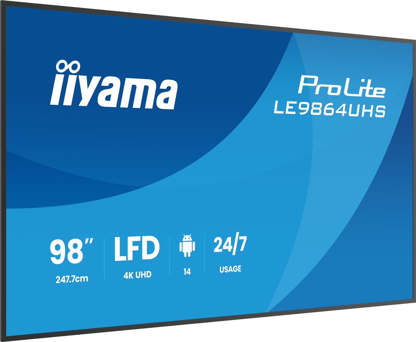 Iiyama DS LE9864UHS VA 24/7 98''//2xHDMI/USB-C - Flachbildschirm (TFT/LCD) - 6,5 ms