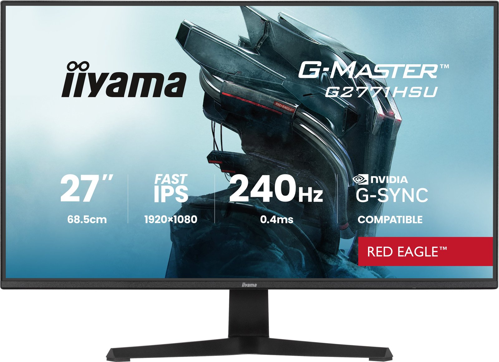 Iiyama G-MASTER Red Eagle G2771HSU-B1 - LED-Monitor - Gaming - 69 cm (27)