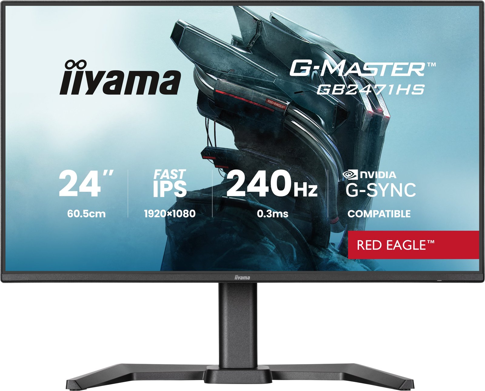 Iiyama G-MASTER Red Eagle GB2471HS-B1 - LED-Monitor - Gaming - 61 cm (24)