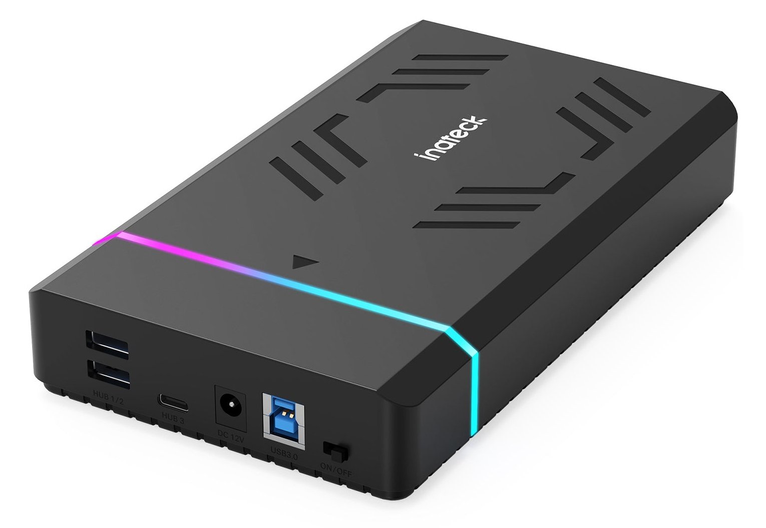 Inateck Festplattengeh.RGB 3.5 USB 3.0 2.5/3.5 SATA H/SSD - Gehäuse - 3,5