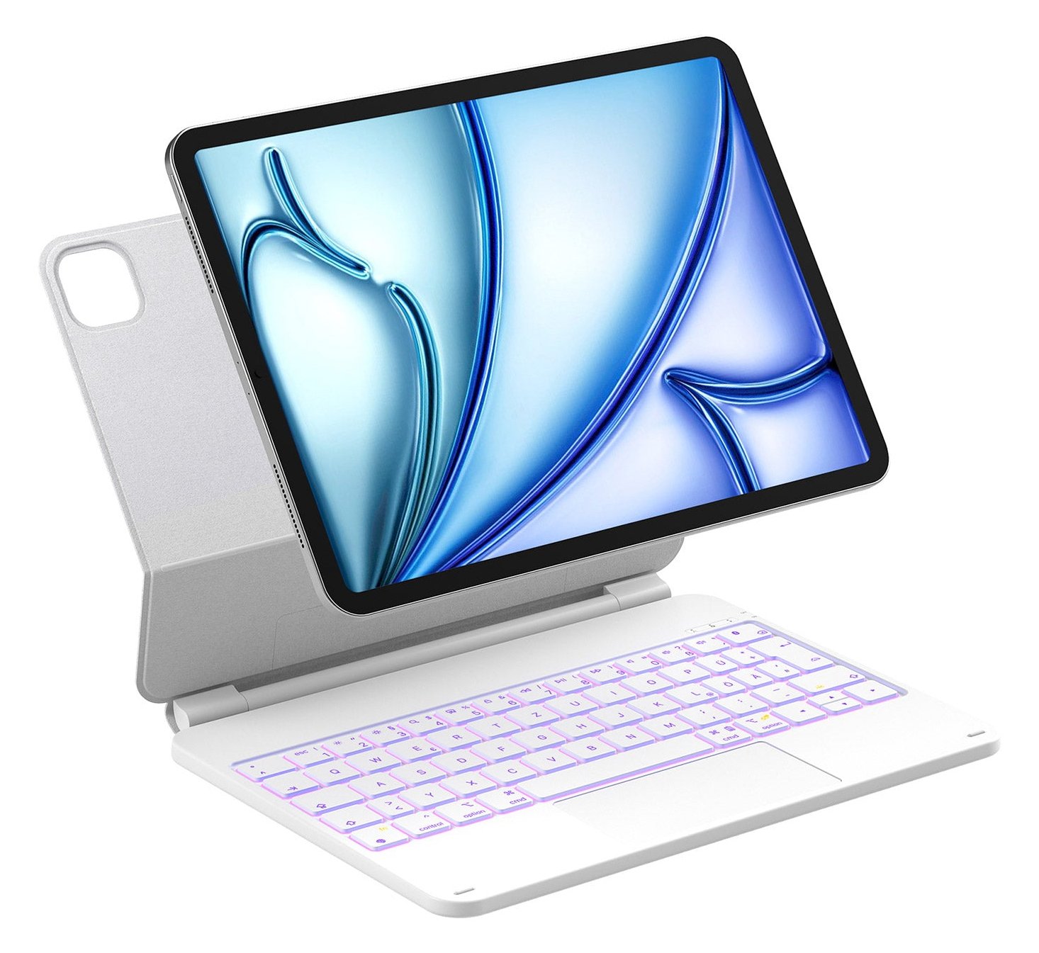 Inateck Keyboard iPad 11 Air 4/7Gen. Com. white - Tastatur - TL: Deutsch, QWERTZ