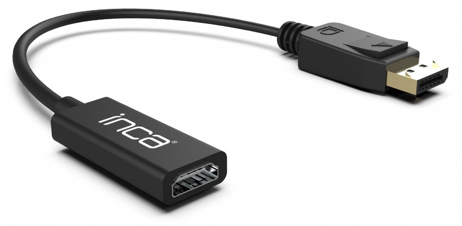 INCA Adapter IDTH-07 DisplayPort> HDMI 4K retail - Adapter - Digital/Display/Video
