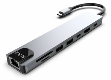 INCA Adapter ITPC-7T Typ C> 3XUSB-A 1xRJ45 1000mbps - Adapter von LumaTech