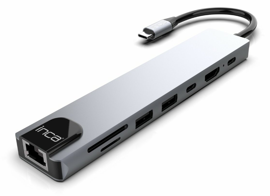 INCA Adapter ITPC-7T Typ C> 3XUSB-A 1xRJ45 1000mbps - Adapter