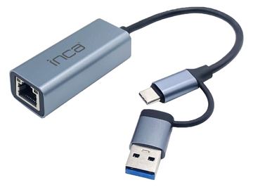 INCA Adapter IUTP-01TX Ethernet> USB und Typ C Anschluss - Adapter - Digital/Daten von LumaTech