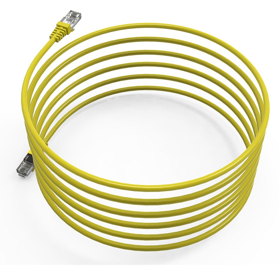 INCA CAT6 RJ45 5 m - 5 m - Cat6 - U/UTP (UTP) - RJ-45 - RJ-45 - Gelb