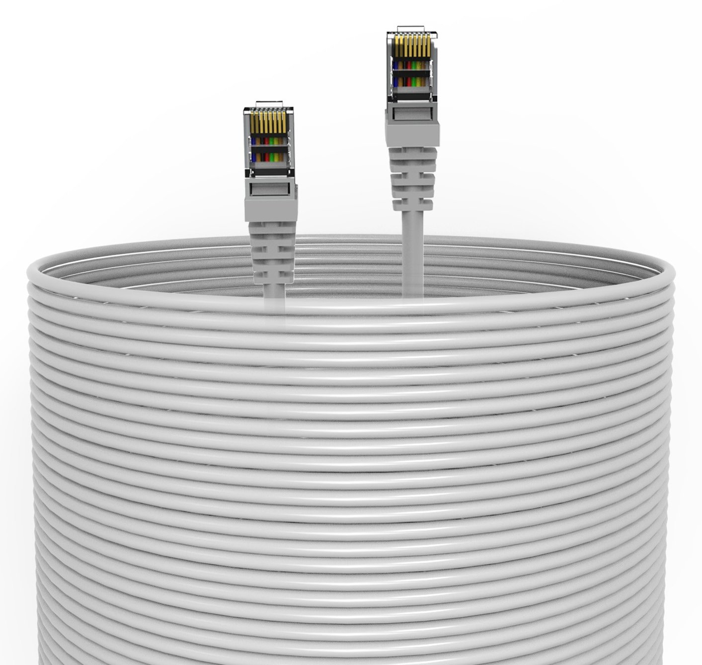 INCA Ethernetkabel ICAT7-100AG S/FTP1 23 AWG CAT7-Kabel - Kabel - CAT 7 cable/RJ45 - Kabel - Netzwerk