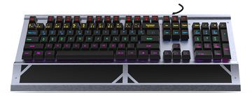 INCA IKG-444 - Volle Größe (100%) - Kabelgebunden - USB - Mechanischer Switch - RGB-LED - Grau - TL: Deutsch, QWERTZ von LumaTech
