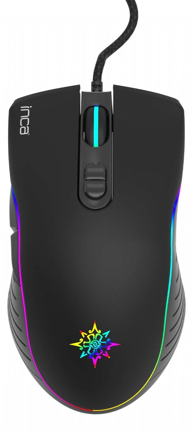 INCA IMG-GT15 - Beidhändig - USB Typ-A - 4800 DPI - Schwarz