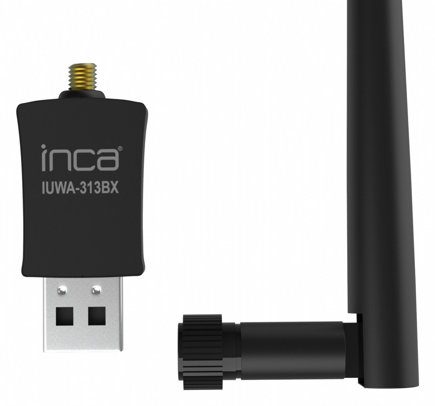 INCA IUWA-300X - 5 dBi - 2.4 - 2.4835 GHz - 5 dBi - Schwarz - USB - 1 Stück(e)