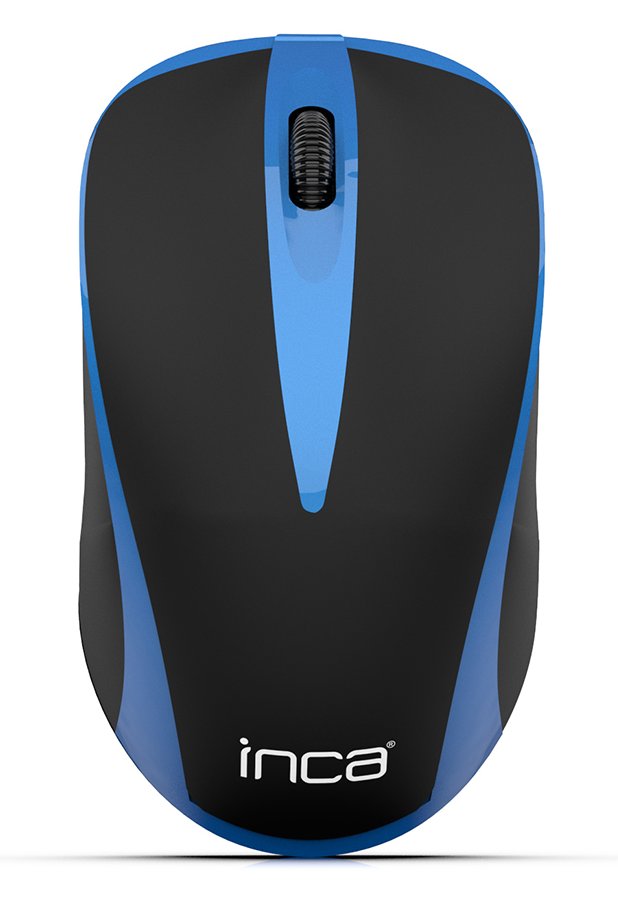INCA IWM-221RSMV - Optisch - RF Wireless - 1600 DPI - Schwarz - Blau