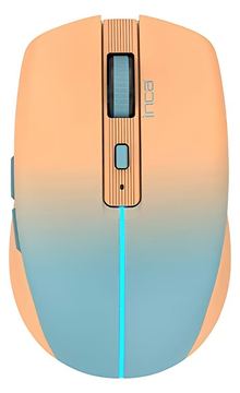 INCA IWM-511RT - rechts - Optisch - RF Wireless + Bluetooth + USB Type-C - 1600 DPI - Blau - Orange von LumaTech