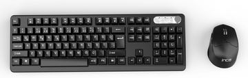 INCA IWS-549U - Volle Größe (100%) - RF kabellos + USB - Schwarz - Maus enthalten - TL: Türkisch, QWERTY von LumaTech