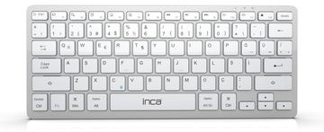 INCA Tastatur IBK-565BT Bluetooth 5.0 Smart Silber - Tastatur - Bluetooth von LumaTech