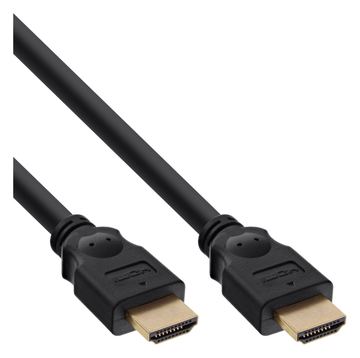 InLine HDMI Kabel - HDMI-High Speed - ST / ST - verg. Kontakte - schwarz - 20m von LumaTech