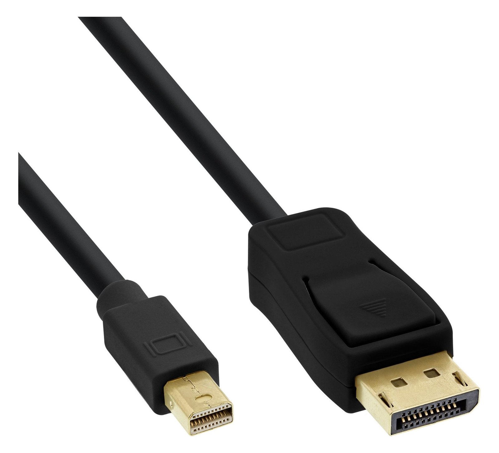 InLine Mini DisplayPort zu DisplayPort Kabel - schwarz - 2m von LumaTech