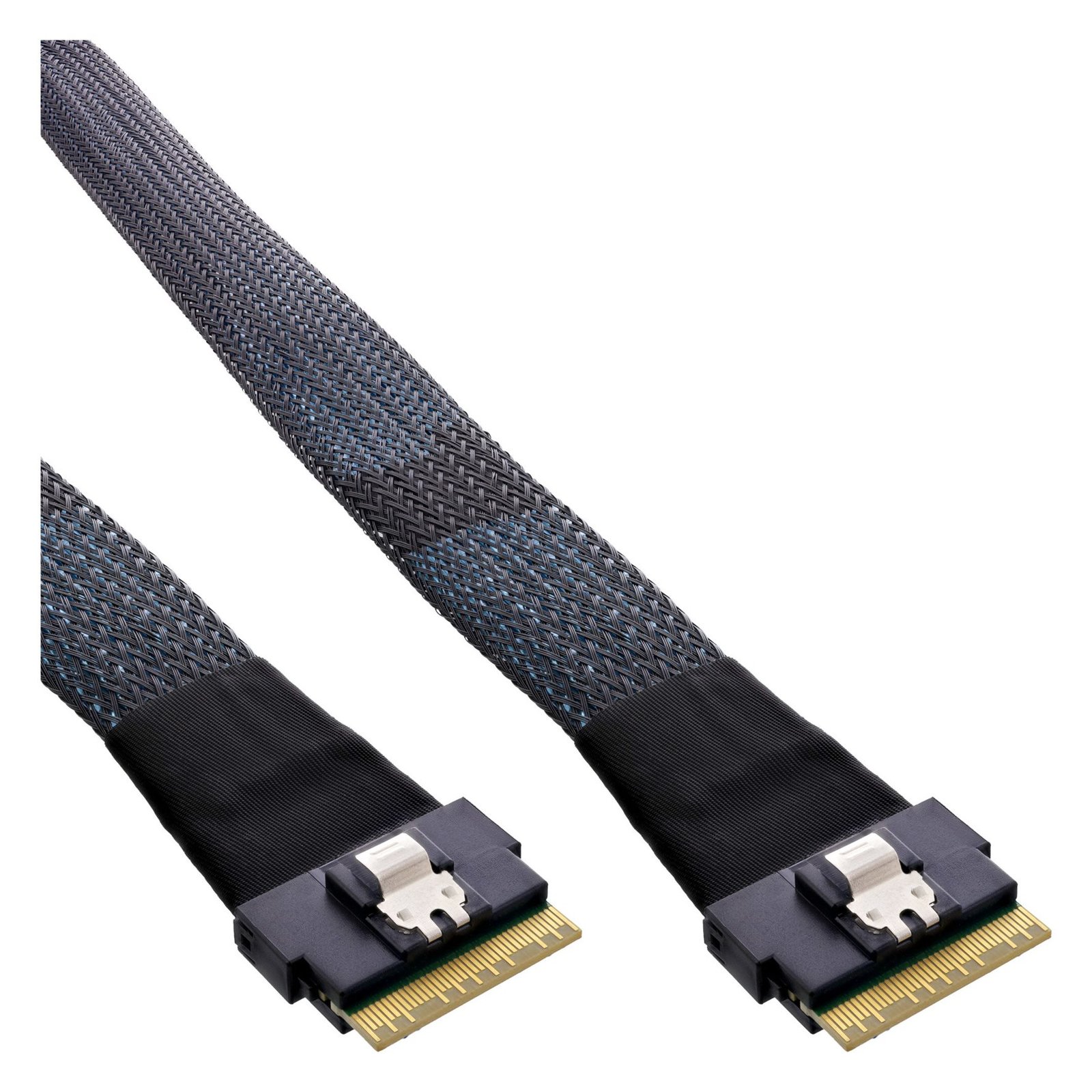 InLine Slim SAS Kabel - SFF-8654 8i zu SFF-8654 8i - 48 Gb/s - 0,75m
