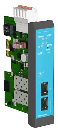 Insys icom MRcard Fiber - Erweiterungsmodul - GigE