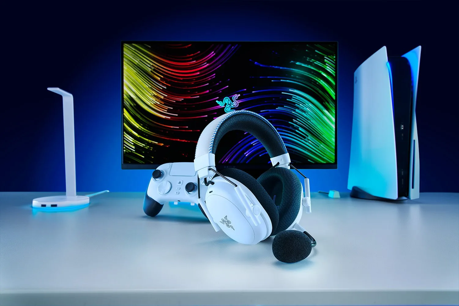 Razer BlackShark V3 Pro for PlayStation - White - Headset - 28 KHz, Ansicht 2