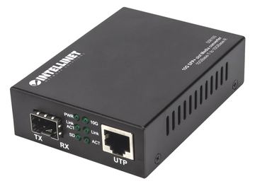 Intellinet 10GBase-T to 10GBase-R Media Converter, 1 x 10 GB SFP+ Slot, 1 x 10GB RJ45 Port von LumaTech
