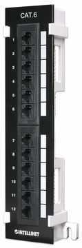 Intellinet 12-Port Cat6 Patchpanel zur Wandmontage, UTP von LumaTech