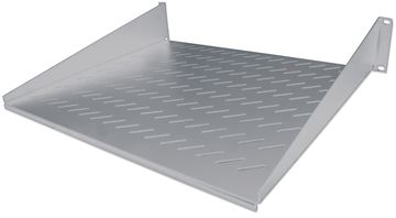Intellinet 19 Fachboden zur Frontmontage, 2 HE, Montage an den beiden vorderen Profilschienen, 250 mm Tiefe, grau von LumaTech