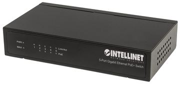 Intellinet 5-Port Gigabit Ethernet PoE+ Switch, 4 x PSE Ports, IEEE 802.3at/af Power over Ethernet (PoE+/PoE) von LumaTech