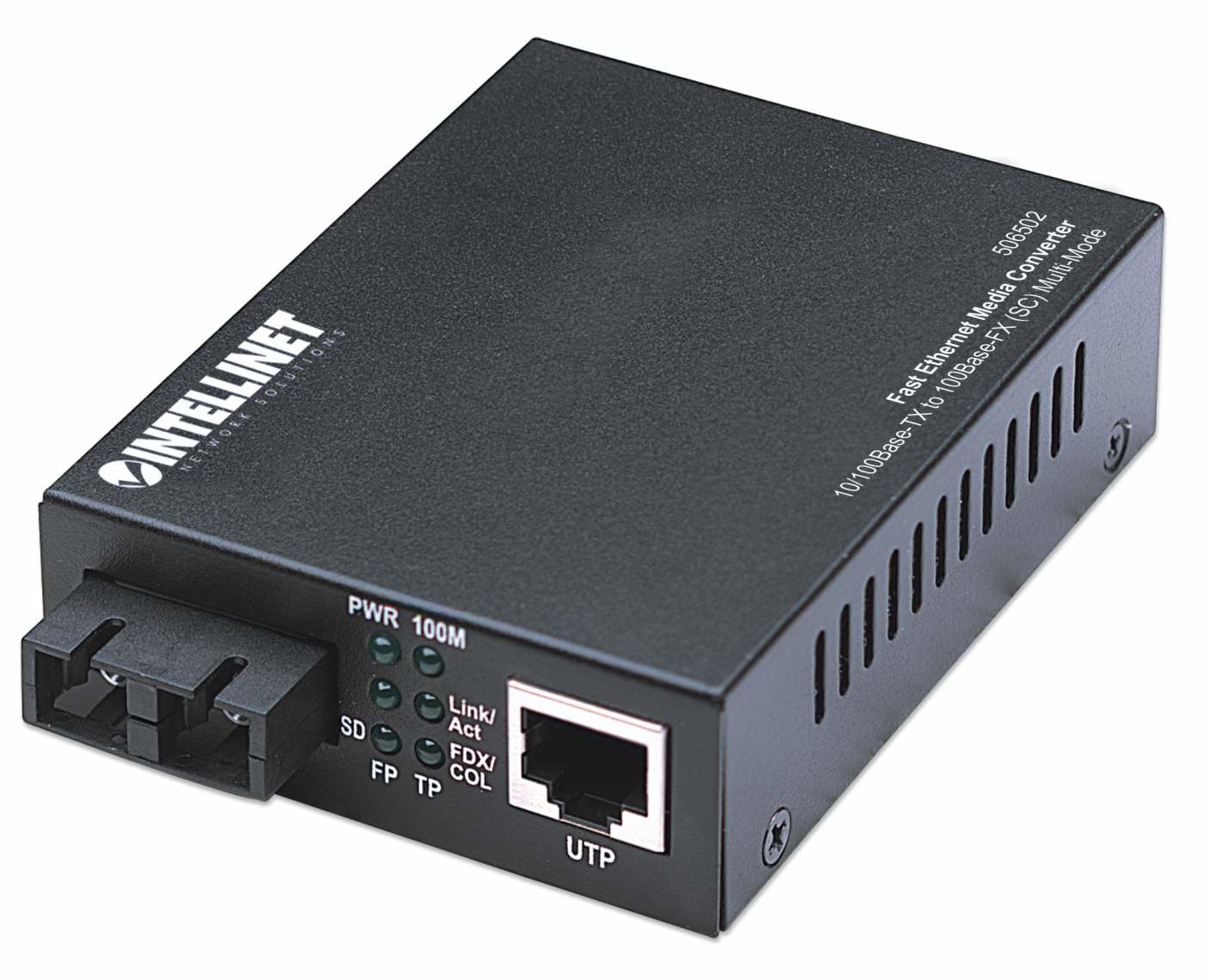 Intellinet Fast Ethernet Media Converter, 10/100Base-Tx to 100Base-Fx (SC)
