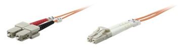 Intellinet Fiber Optic Patch Cable, OM2, LC/SC, 1m, Orange, Duplex, Multimode, 50/125 µm, LSZH, Fibre, Lifetime Warranty von LumaTech