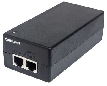 Intellinet Gigabit Ultra PoE-Injektor, 1 x 60 Watt-Port, IEEE 802.3bt und IEEE 802.3at/af-konform, Kunststoffgehäuse von LumaTech