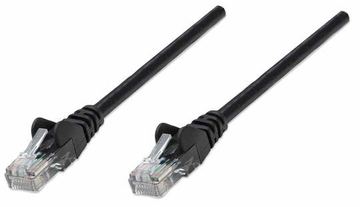 Intellinet Network Patch Cable, Cat5e, 10m, Black, CCA, U/UTP, PVC, RJ45 - Patch-Kabel - RJ-45 (M) von LumaTech