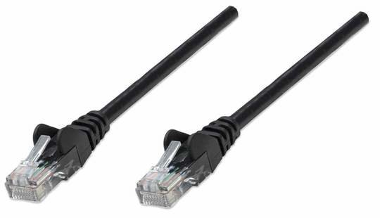 Intellinet Network Patch Cable, Cat5e, 10m, Black, CCA, U/UTP, PVC, RJ45 - Patch-Kabel - RJ-45 (M)